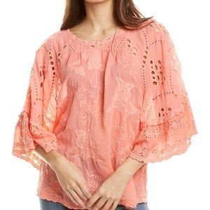 Johnny Was Roman Ruffle Blouse - Small, NWT
